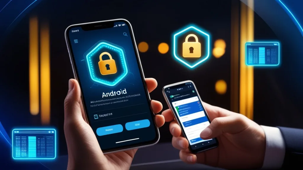 A person checking an APK file on Android before installation